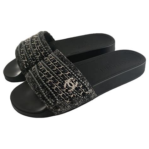 pantoletten chanel|Chanel shoes online outlet.